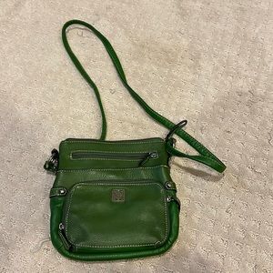 Green crossbody purse